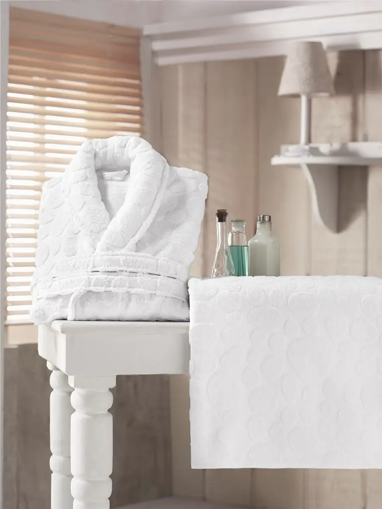 Premium hotel bathrobe collection sourced from Türkiye