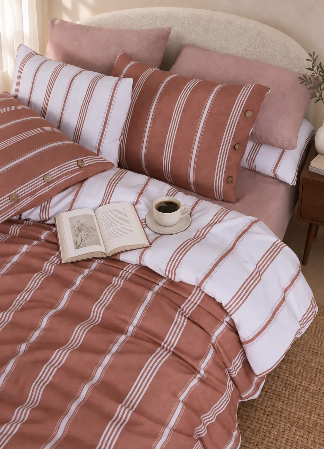 Yarn-dyed soft-touch duvet cover and bedding collection